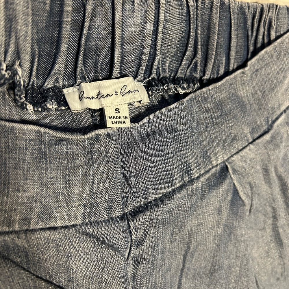 Wide Leg Denim Pants - Picture 2 of 6
